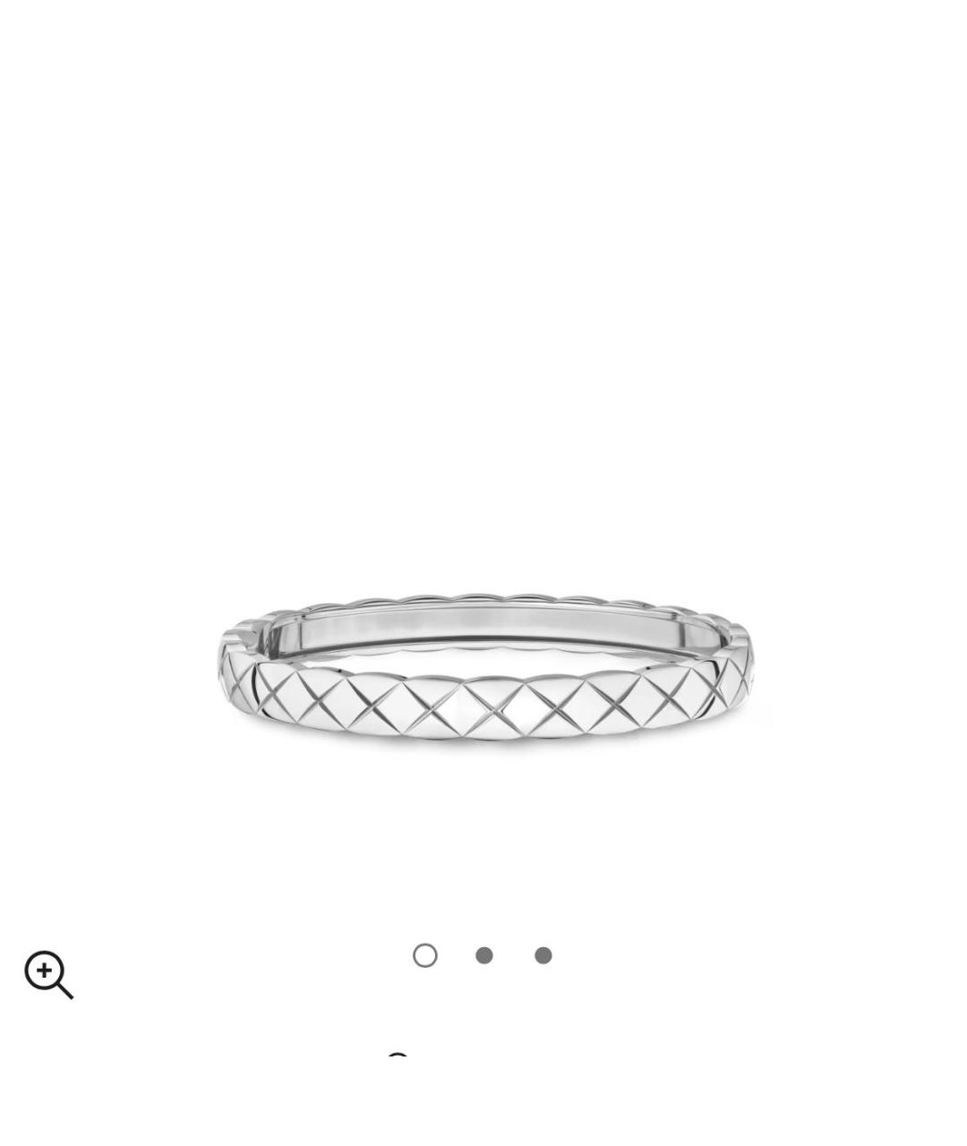 CHANEL Серебрянный браслет из белого золота, фото 4