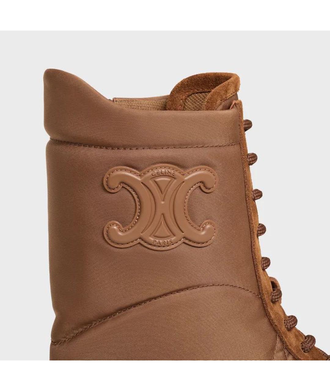 CELINE Коричневые ботинки, фото 5