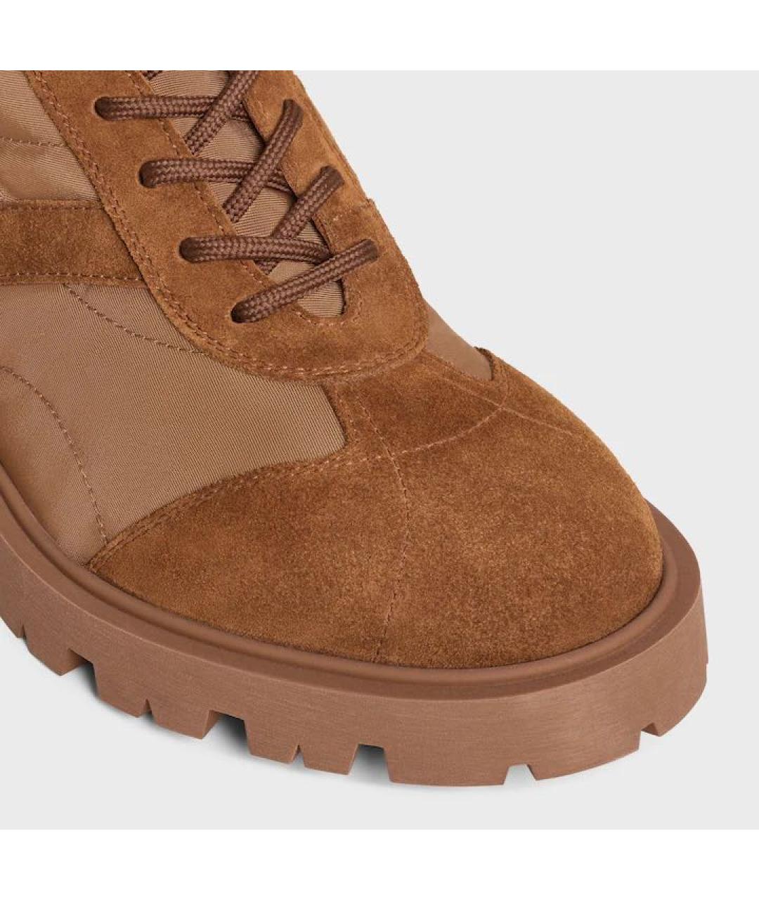 CELINE Коричневые ботинки, фото 4