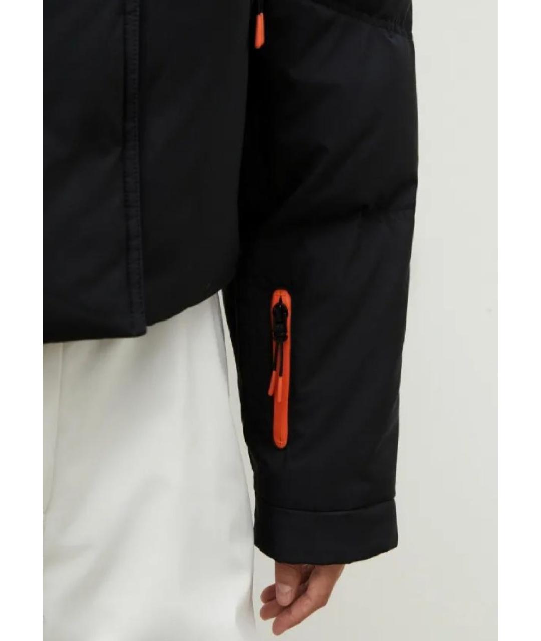 12 STOREEZ Черный полиамидовый пуховик, фото 9