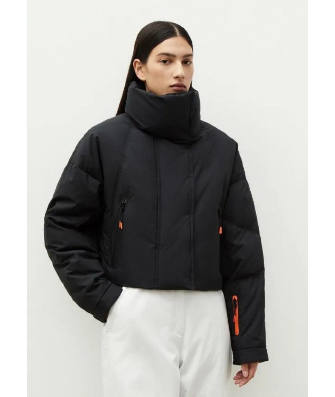 12 STOREEZ Черный полиамидовый пуховик, фото 7