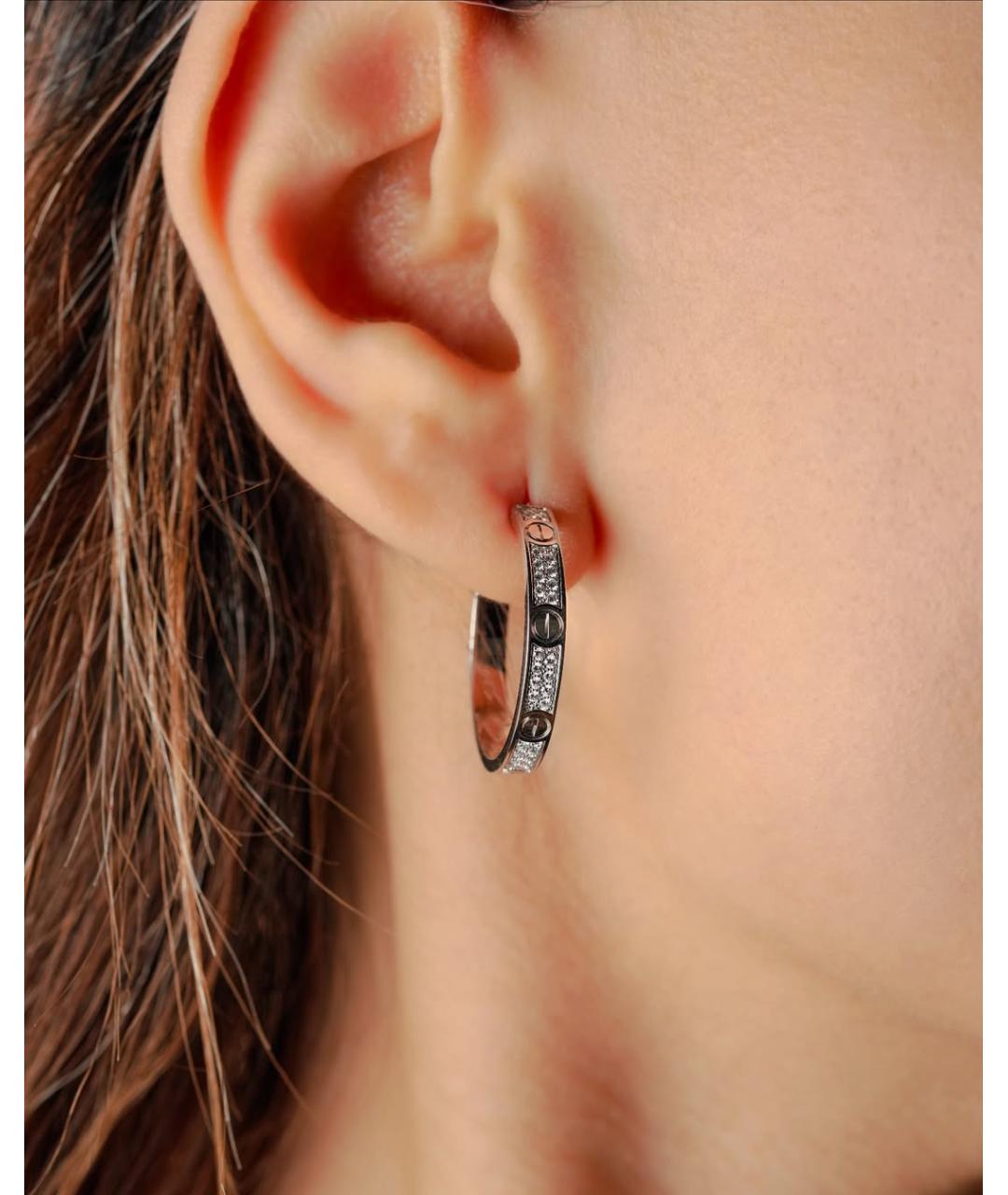 CARTIER Серебряные серьги из белого золота, фото 5