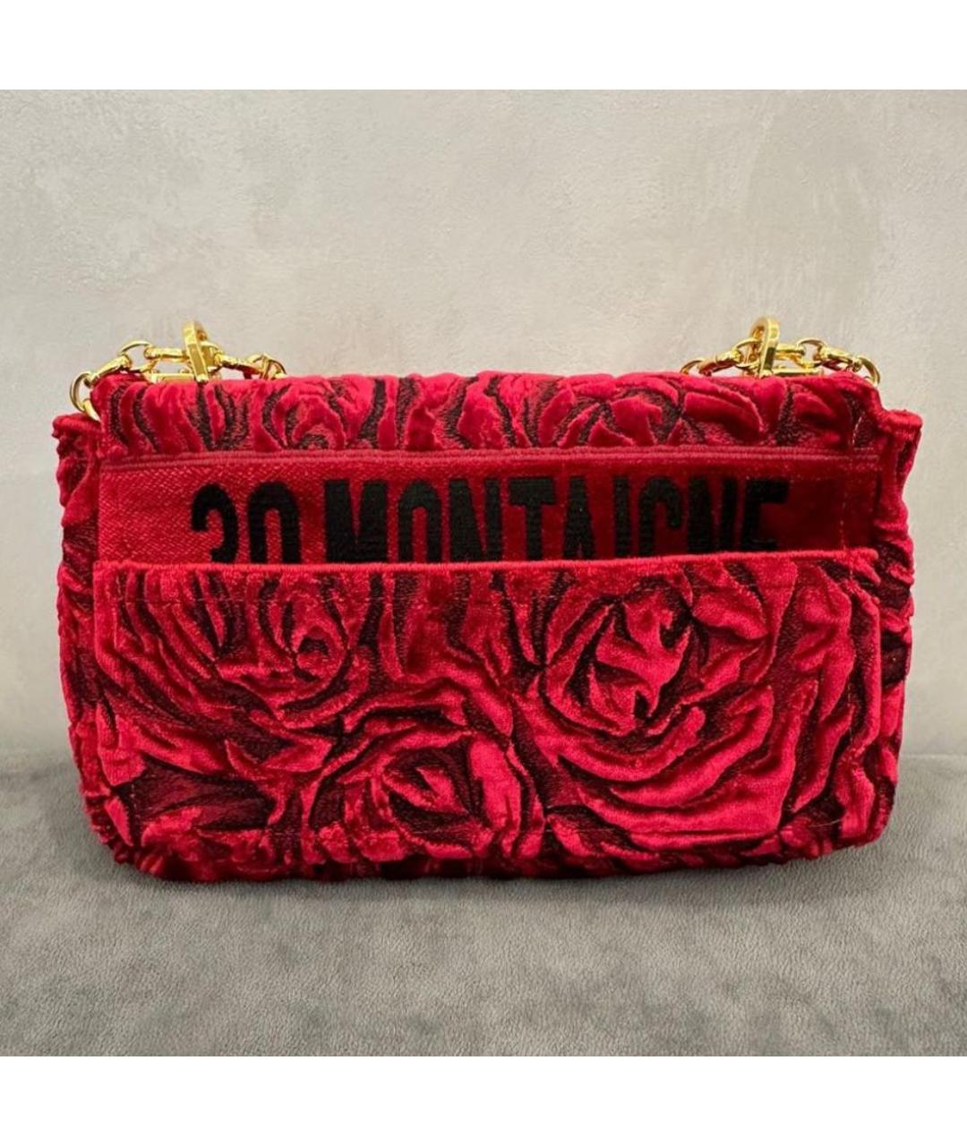 CHRISTIAN DIOR Красная жаккардовая сумка с короткими ручками, фото 8