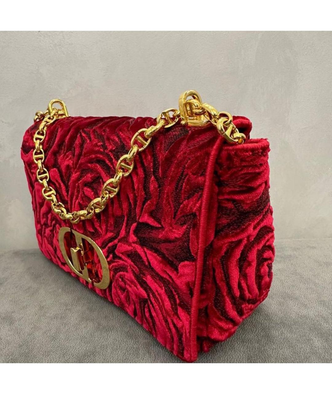 CHRISTIAN DIOR Красная жаккардовая сумка с короткими ручками, фото 5