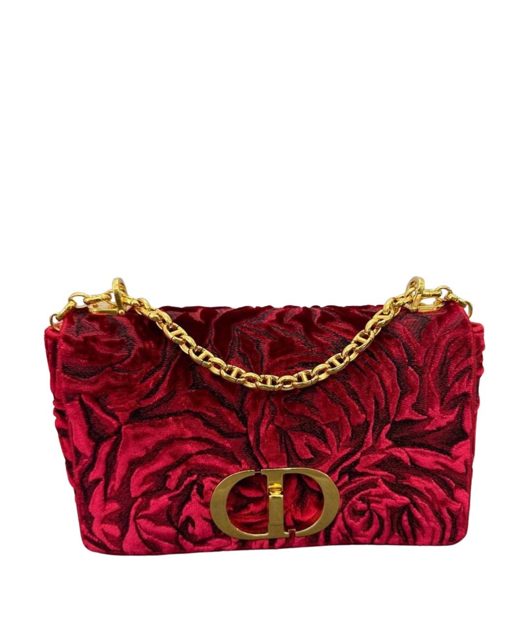 CHRISTIAN DIOR Красная жаккардовая сумка с короткими ручками, фото 1