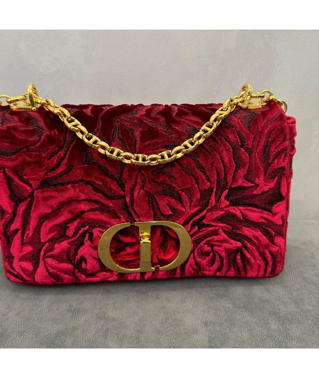CHRISTIAN DIOR Красная жаккардовая сумка с короткими ручками, фото 7
