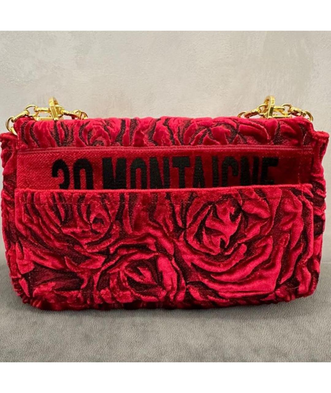 CHRISTIAN DIOR Красная жаккардовая сумка с короткими ручками, фото 2