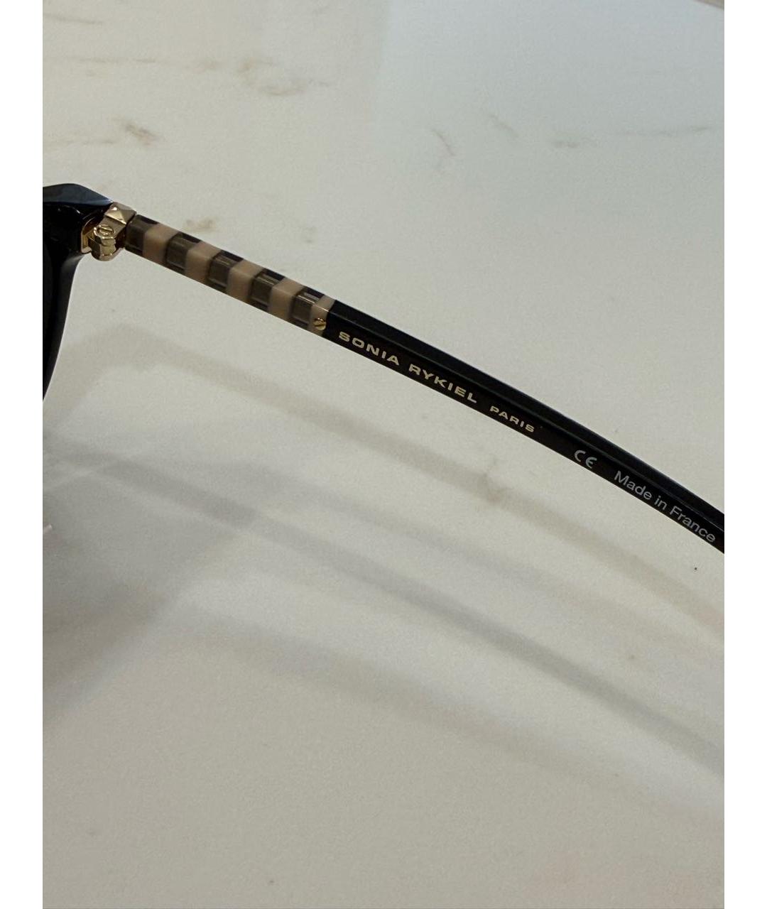 SONIA RYKIEL Черные пластиковые солнцезащитные очки, фото 6