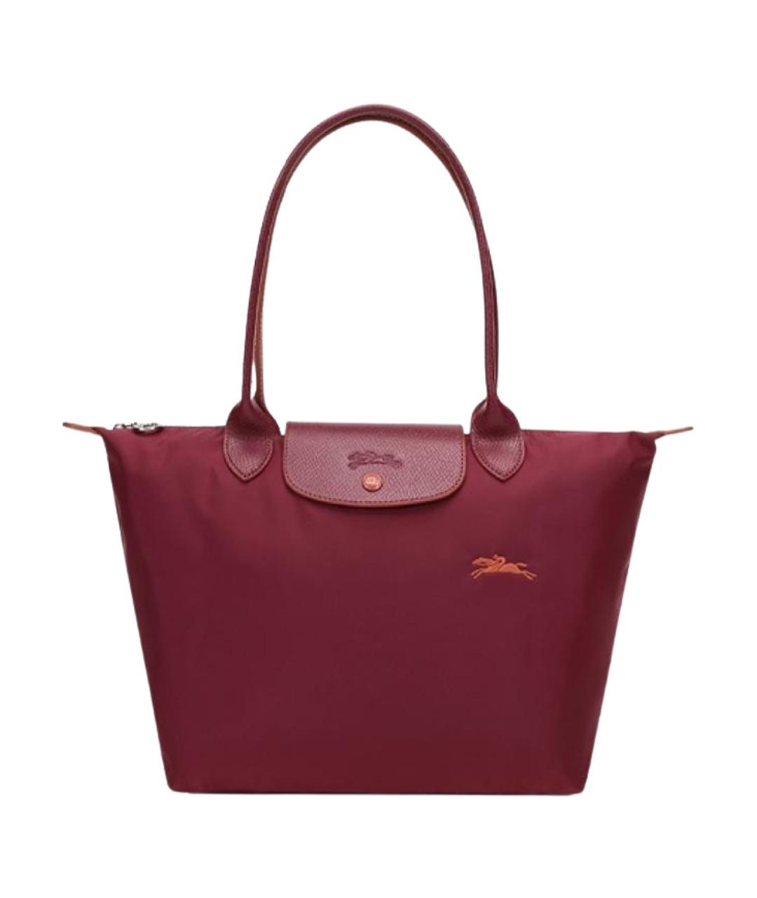 LONGCHAMP Бордовая сумка тоут, фото 1