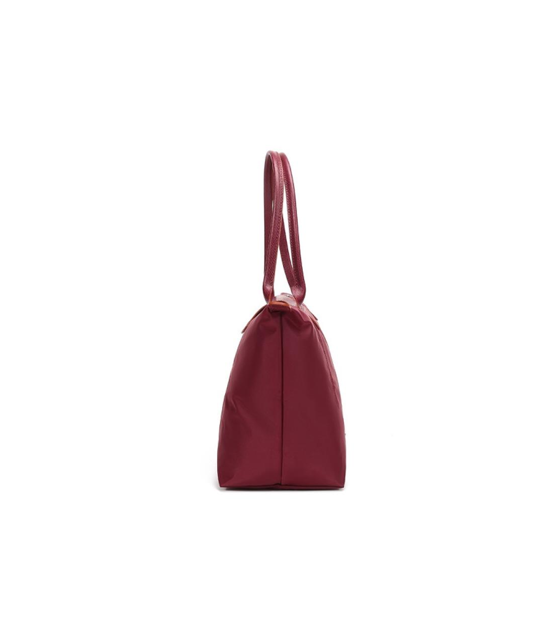 LONGCHAMP Бордовая сумка тоут, фото 3