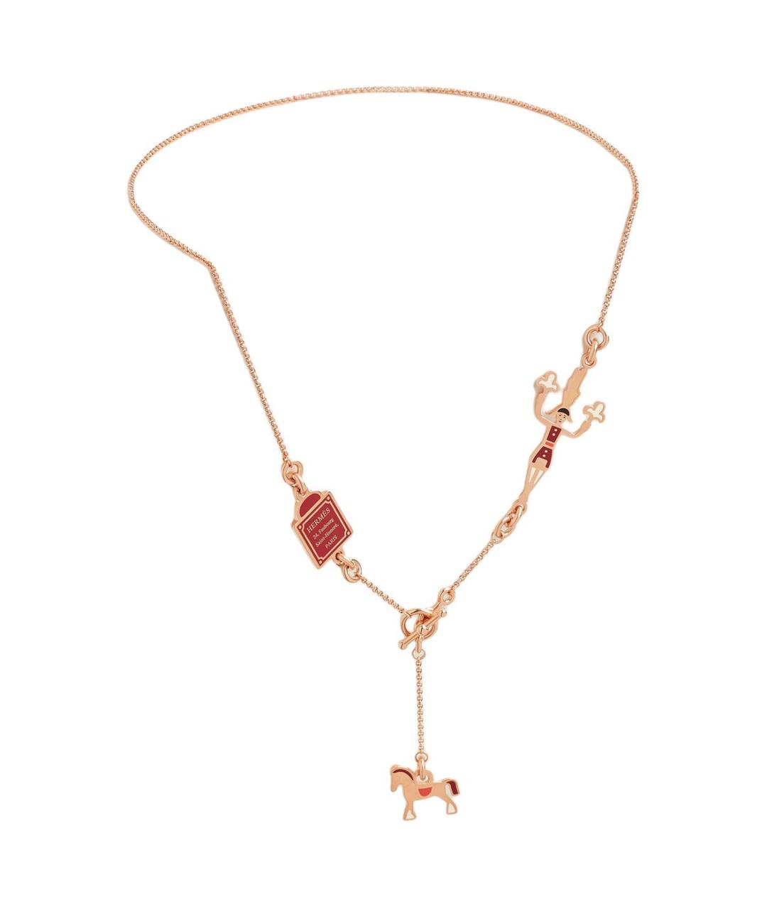 HERMES Золотая подвеска из розового золота, фото 2