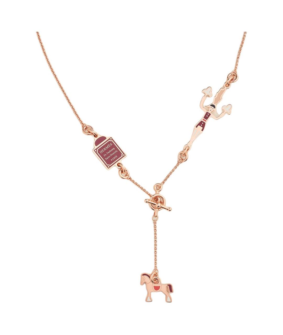 HERMES Золотая подвеска из розового золота, фото 3