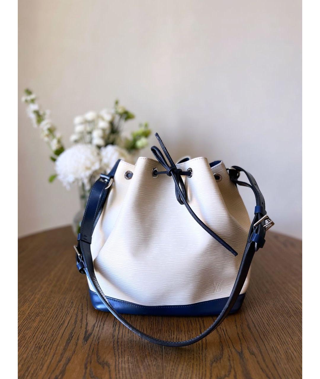 LOUIS VUITTON Бежевая кожаная сумка через плечо, фото 9