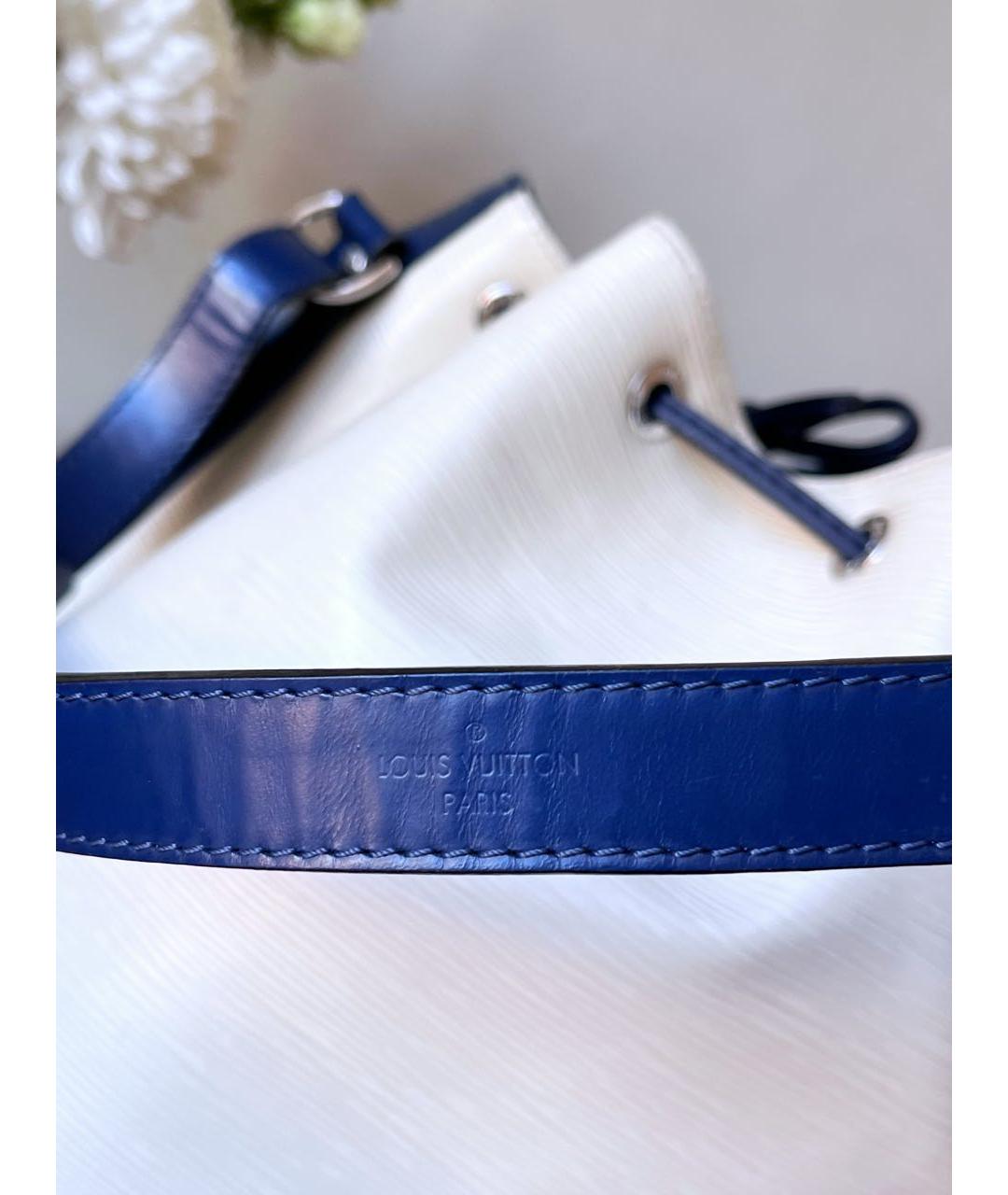 LOUIS VUITTON Бежевая кожаная сумка через плечо, фото 6