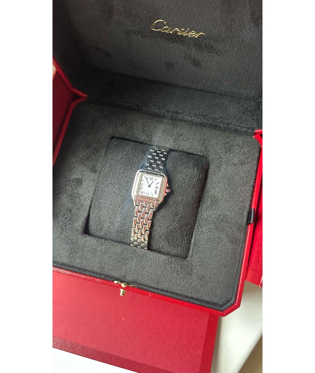 CARTIER Серебряные часы из белого золота, фото 2