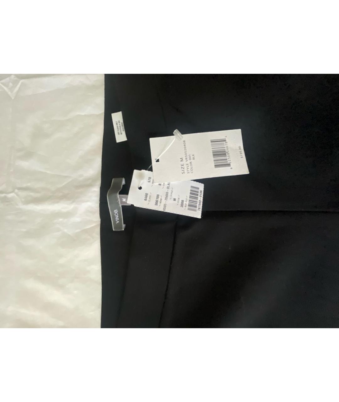 VINCE Черные вискозные леггинсы и велосипедки, фото 3