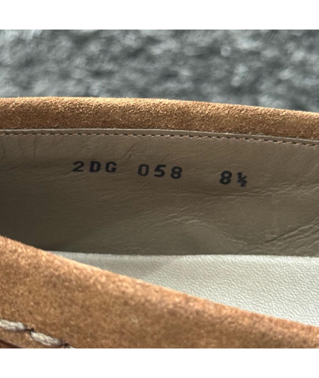 PRADA Коричневые замшевые лоферы, фото 7