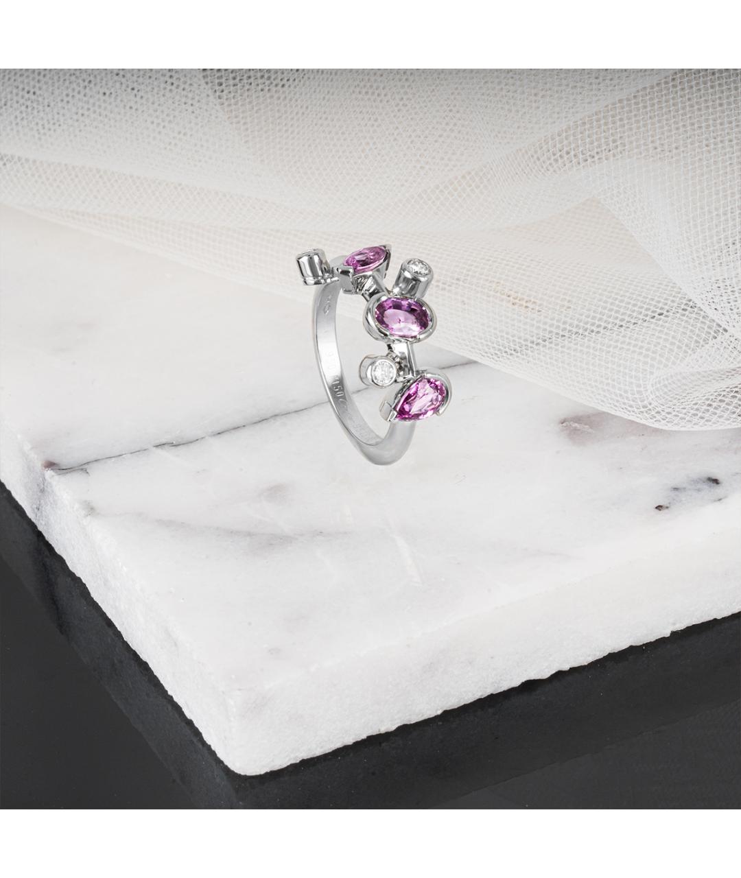 CARTIER Фиолетовое кольцо из белого золота, фото 3