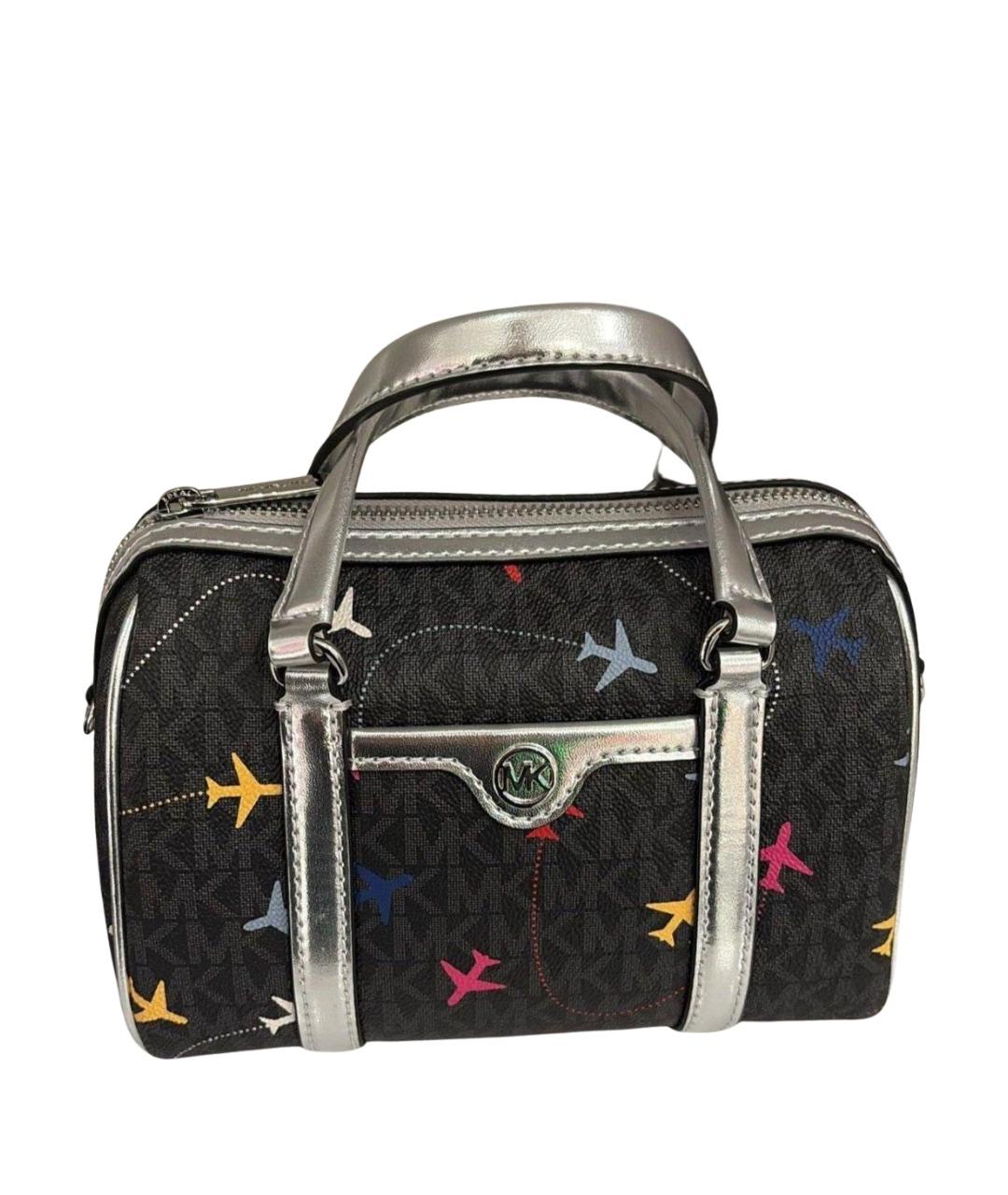 MICHAEL KORS Черная кожаная сумка с короткими ручками, фото 1