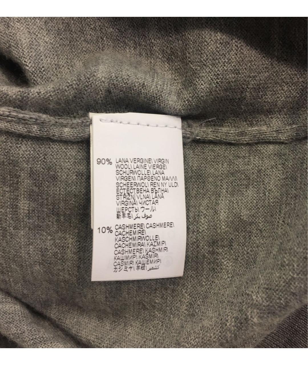 BRUNELLO CUCINELLI Серый шерстяной джемпер / свитер, фото 4