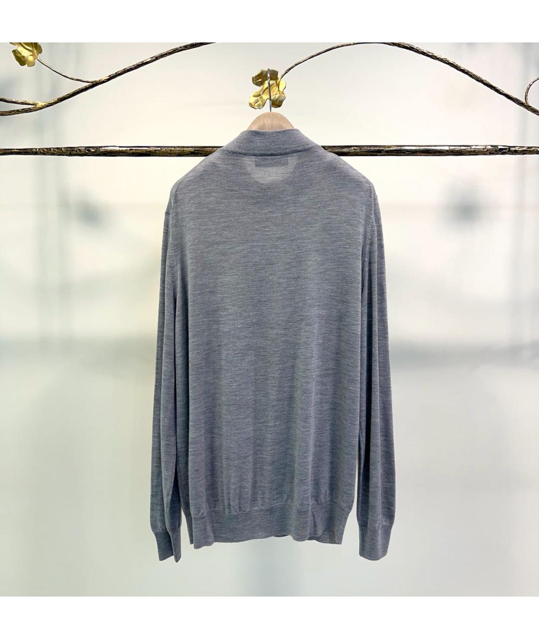 BRUNELLO CUCINELLI Серый шерстяной джемпер / свитер, фото 2