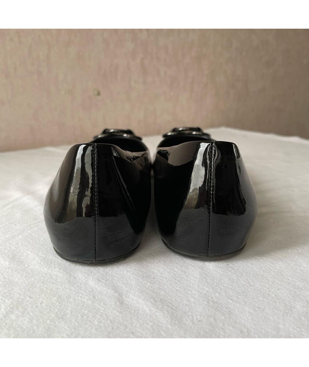 BALLY Черные балетки из лакированной кожи, фото 4