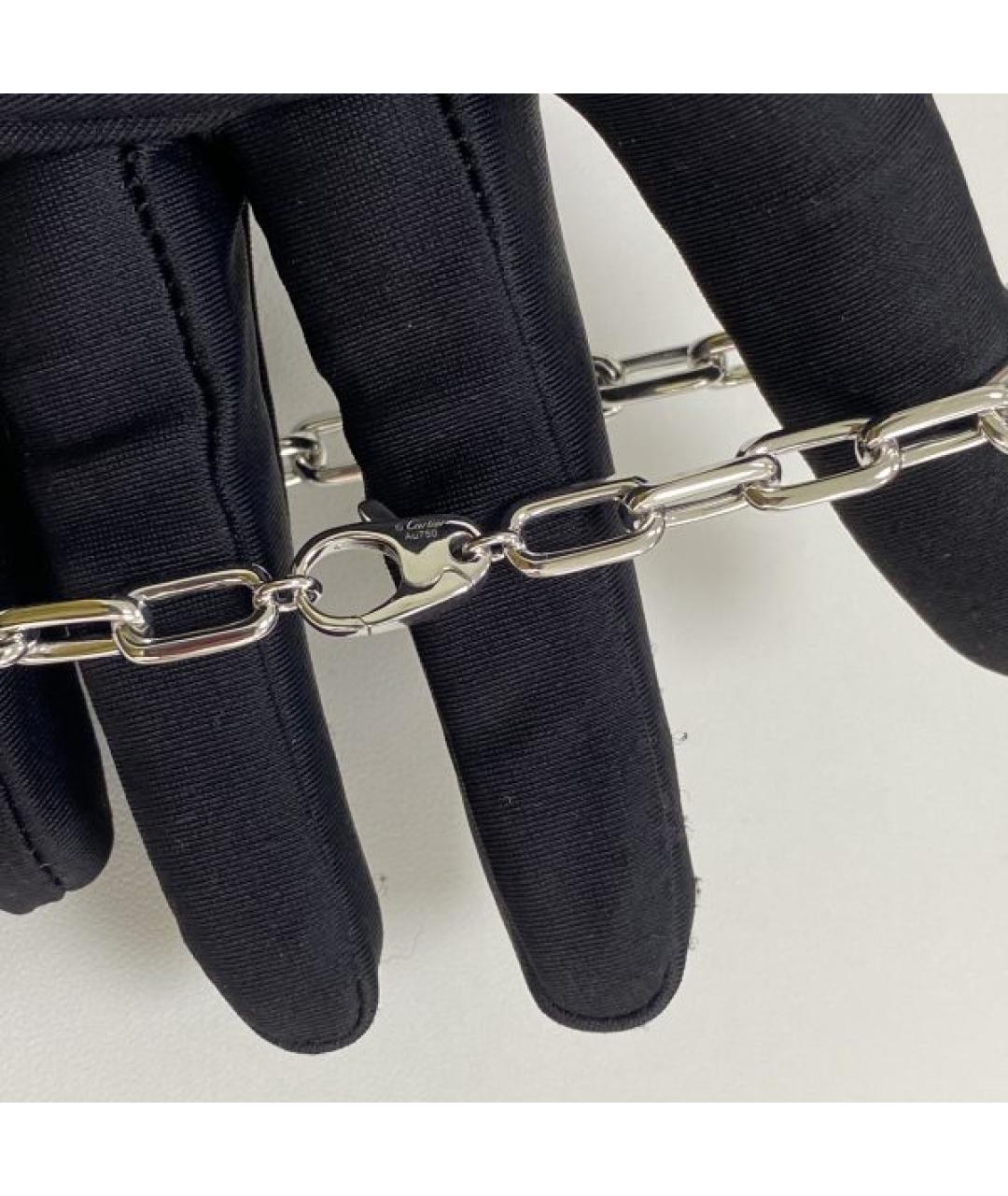 CARTIER Серебрянный браслет из белого золота, фото 4