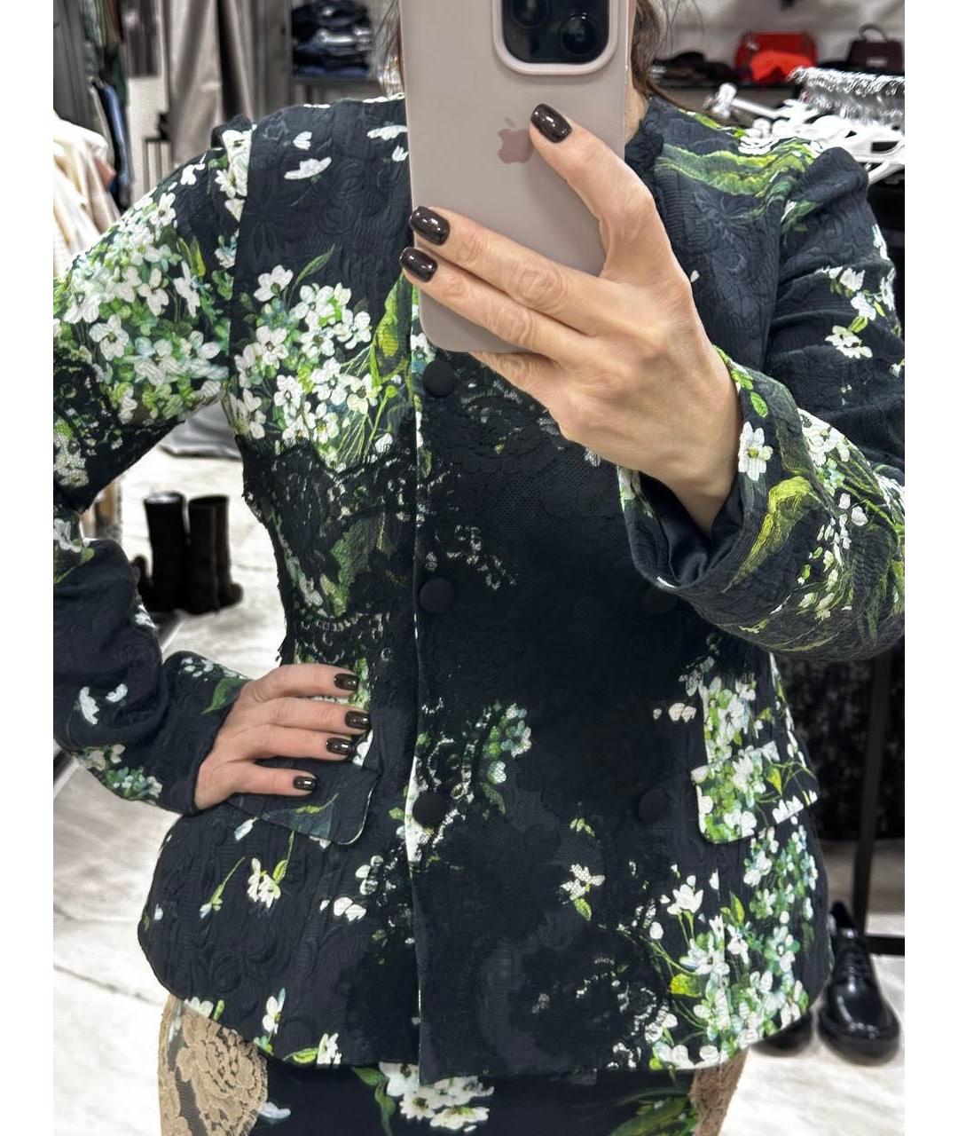 DOLCE&GABBANA Черный шелковый костюм с юбками, фото 2