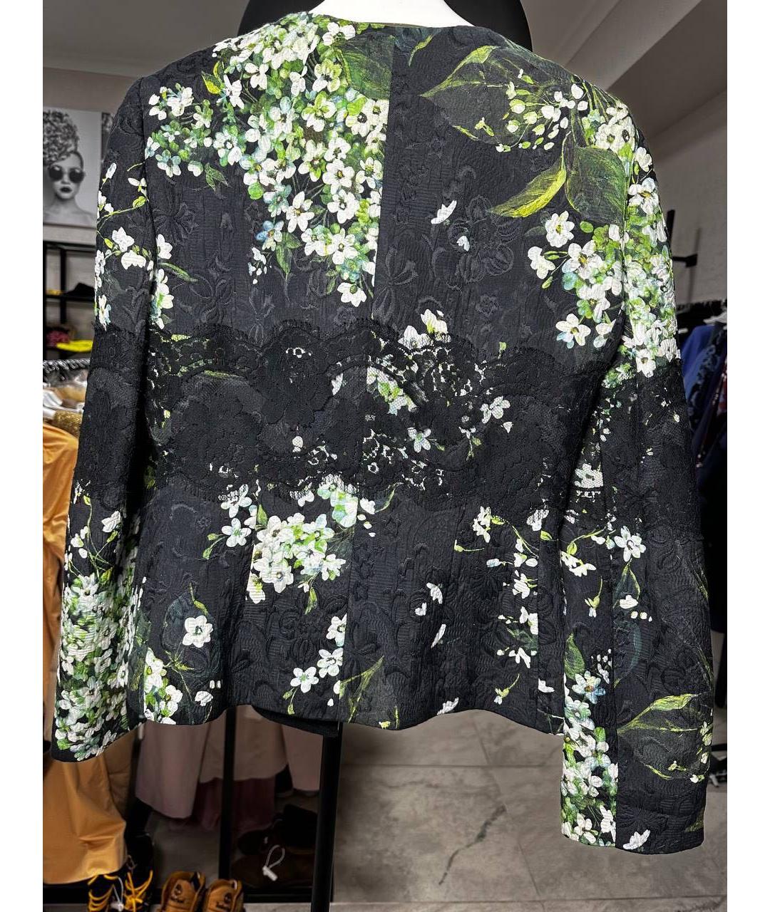 DOLCE&GABBANA Черный шелковый костюм с юбками, фото 3