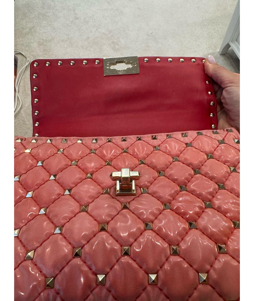 VALENTINO Коралловая сумка через плечо, фото 5