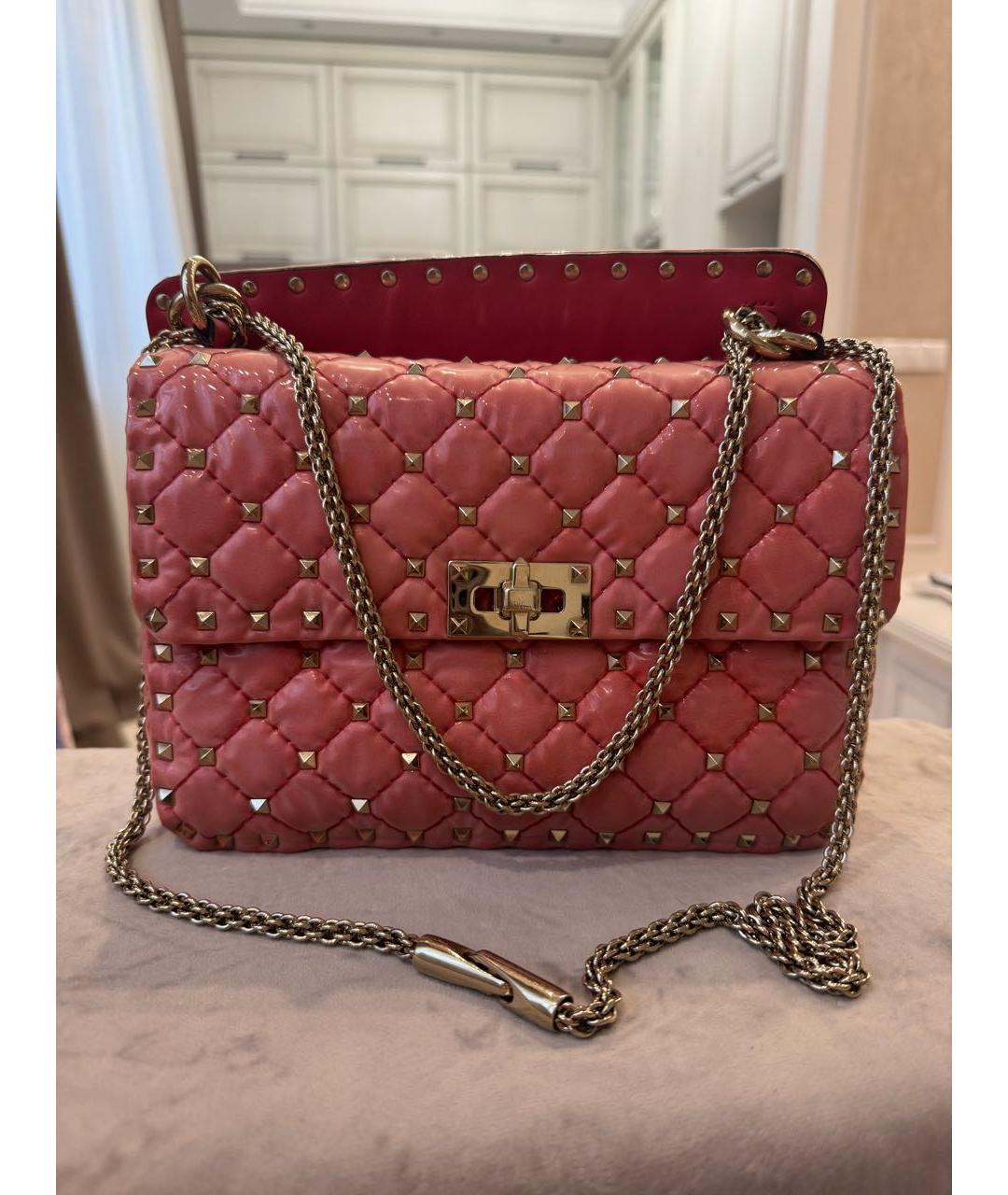 VALENTINO Коралловая сумка через плечо, фото 7