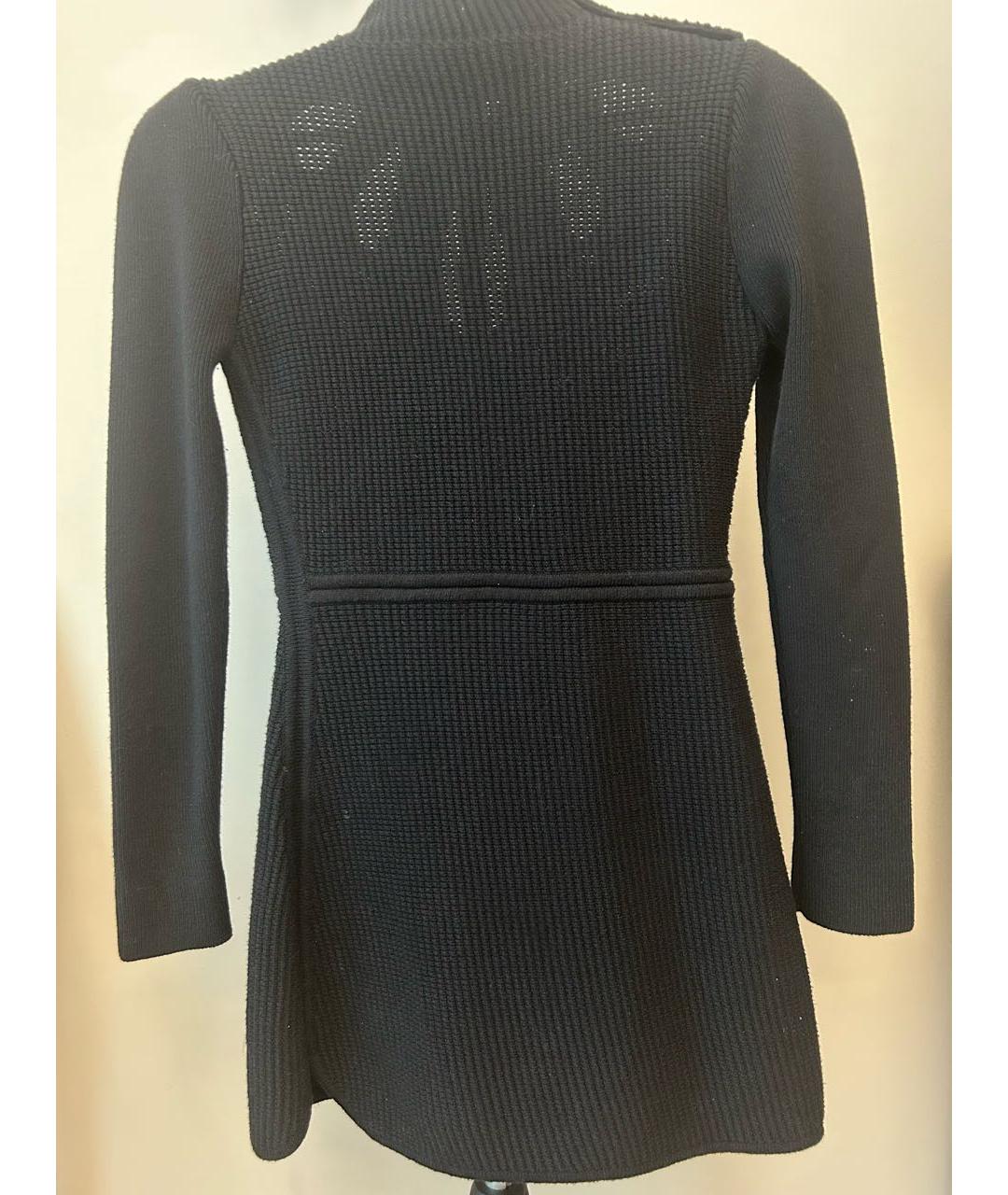 SELF-PORTRAIT Черное шерстяное повседневное платье, фото 2