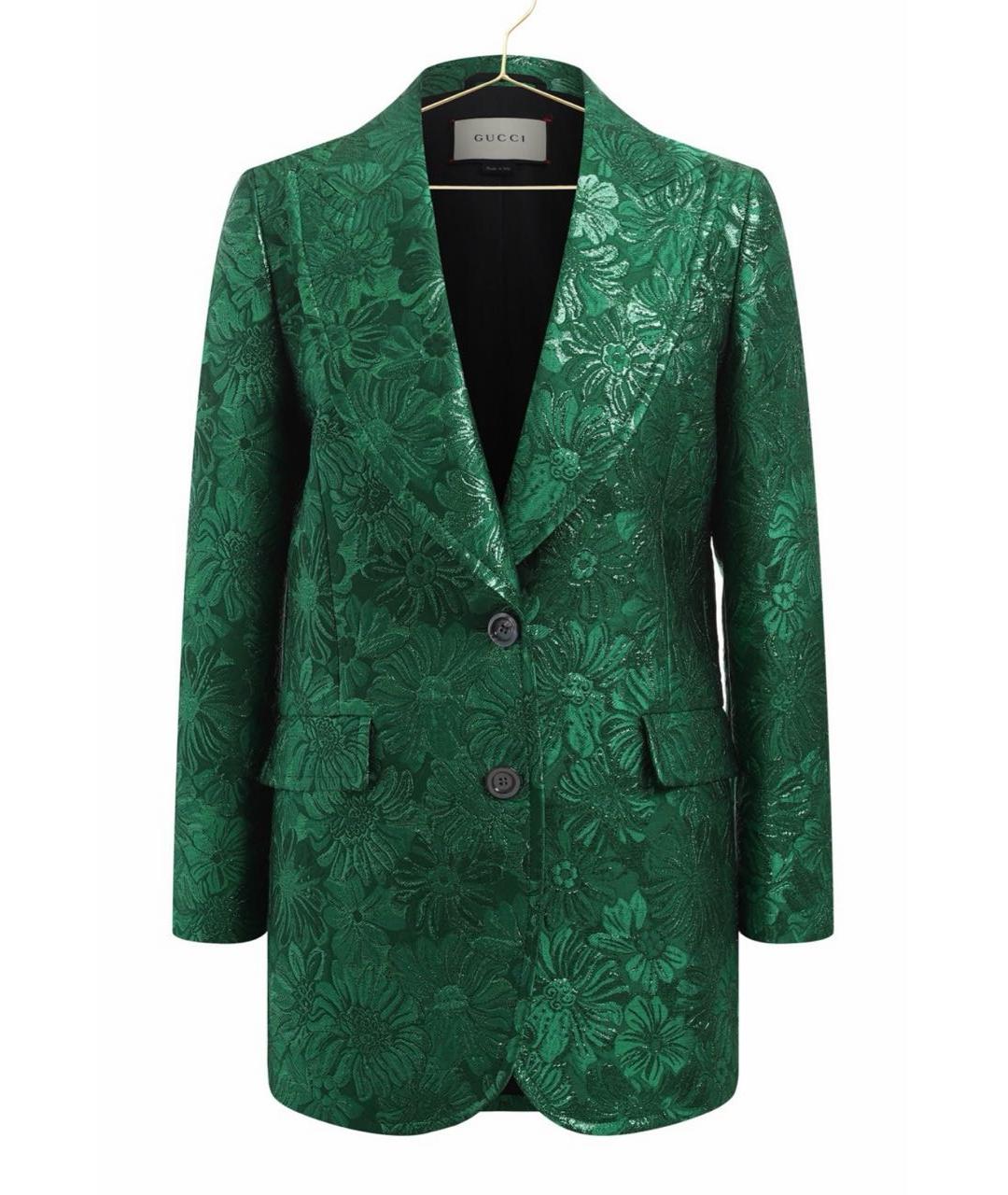 GUCCI Зеленый полиамидовый жакет/пиджак, фото 6