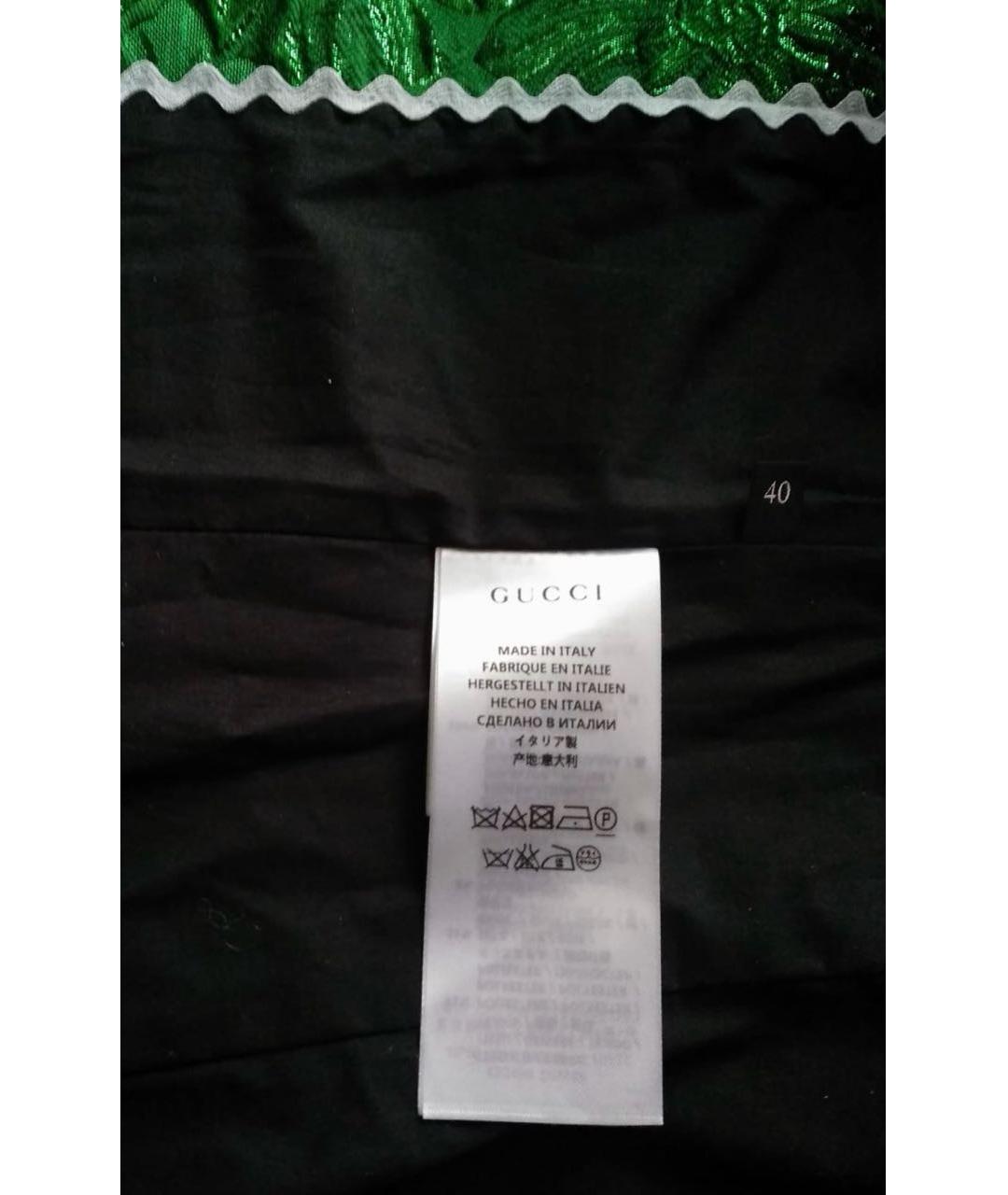 GUCCI Зеленый полиамидовый жакет/пиджак, фото 3