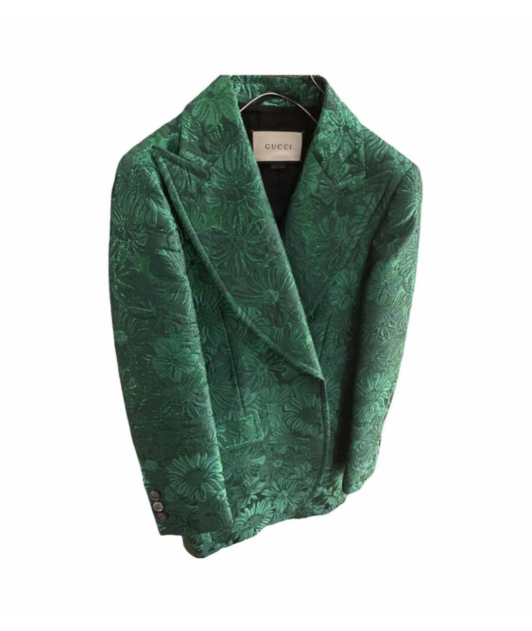 GUCCI Зеленый полиамидовый жакет/пиджак, фото 5