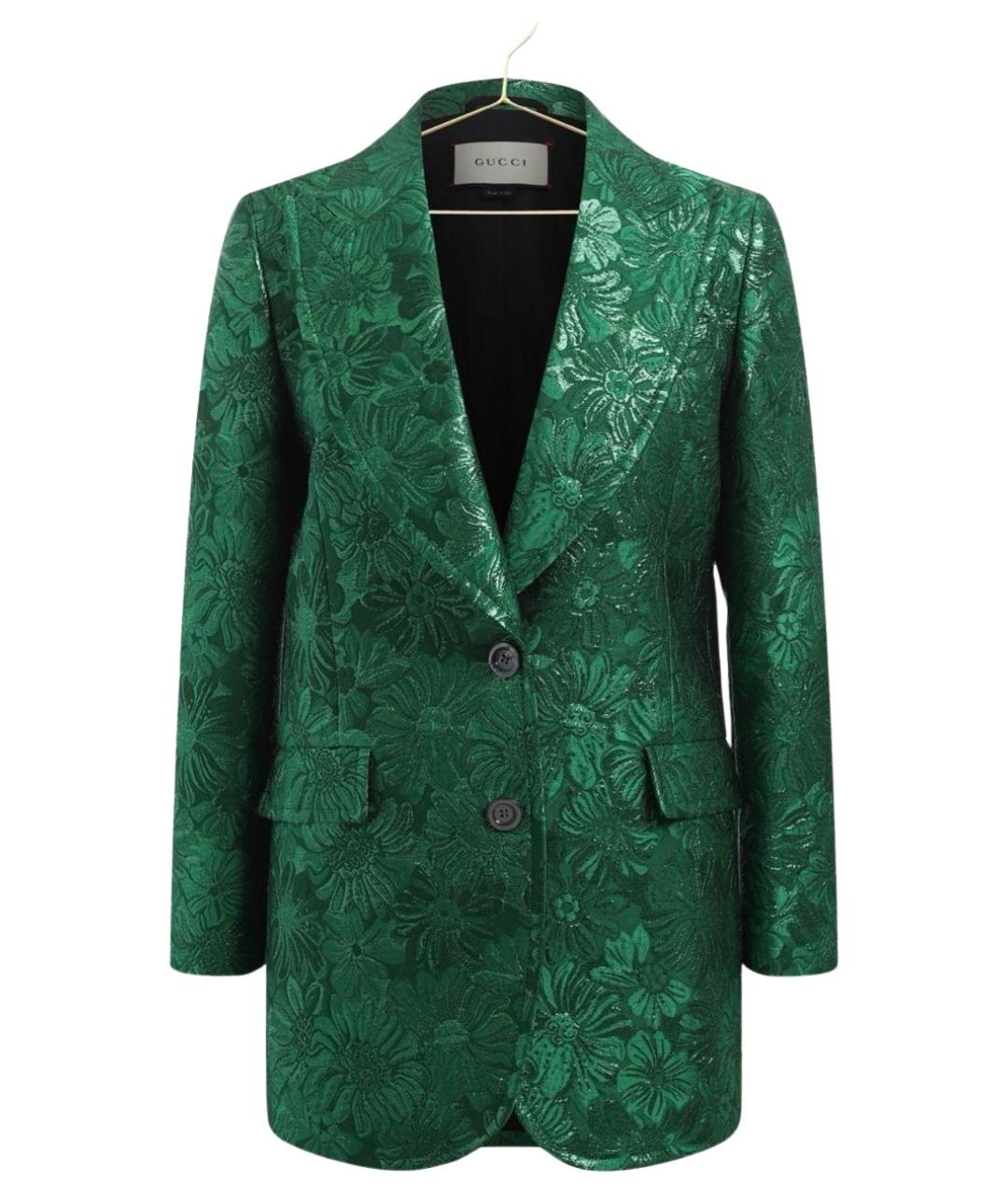 GUCCI Зеленый полиамидовый жакет/пиджак, фото 7