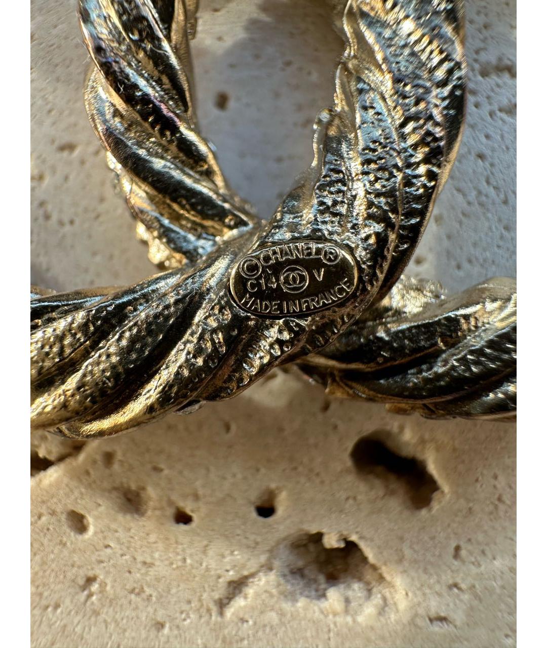 CHANEL Золотая металлическая булавка / брошь, фото 4
