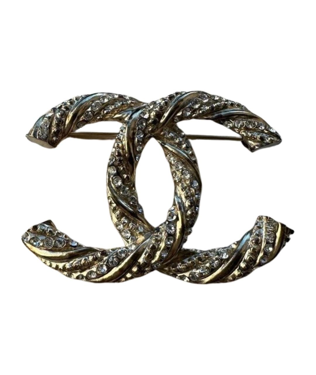 CHANEL Золотая металлическая булавка / брошь, фото 1