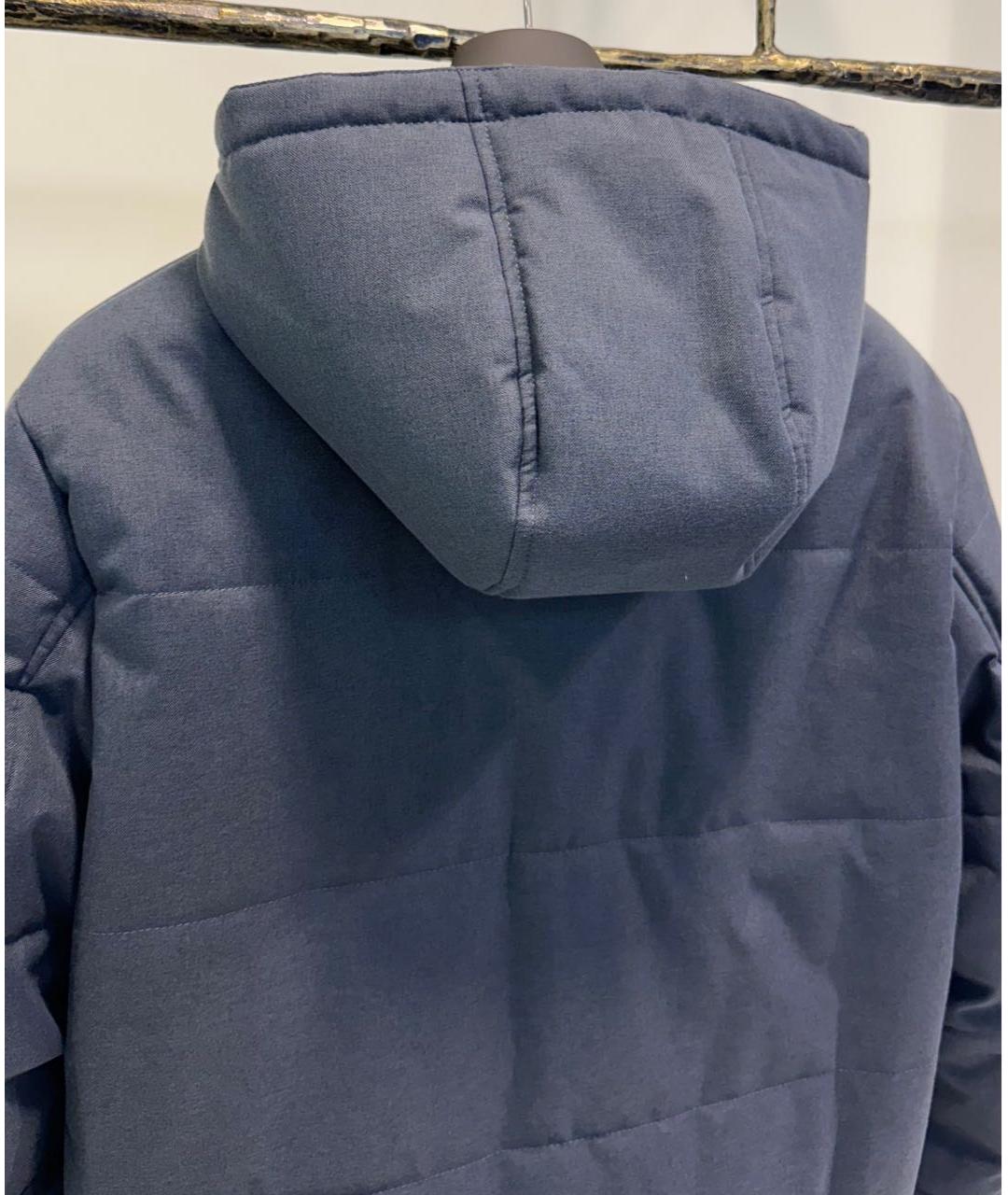 CANALI Антрацитовая полиэстеровая куртка, фото 4