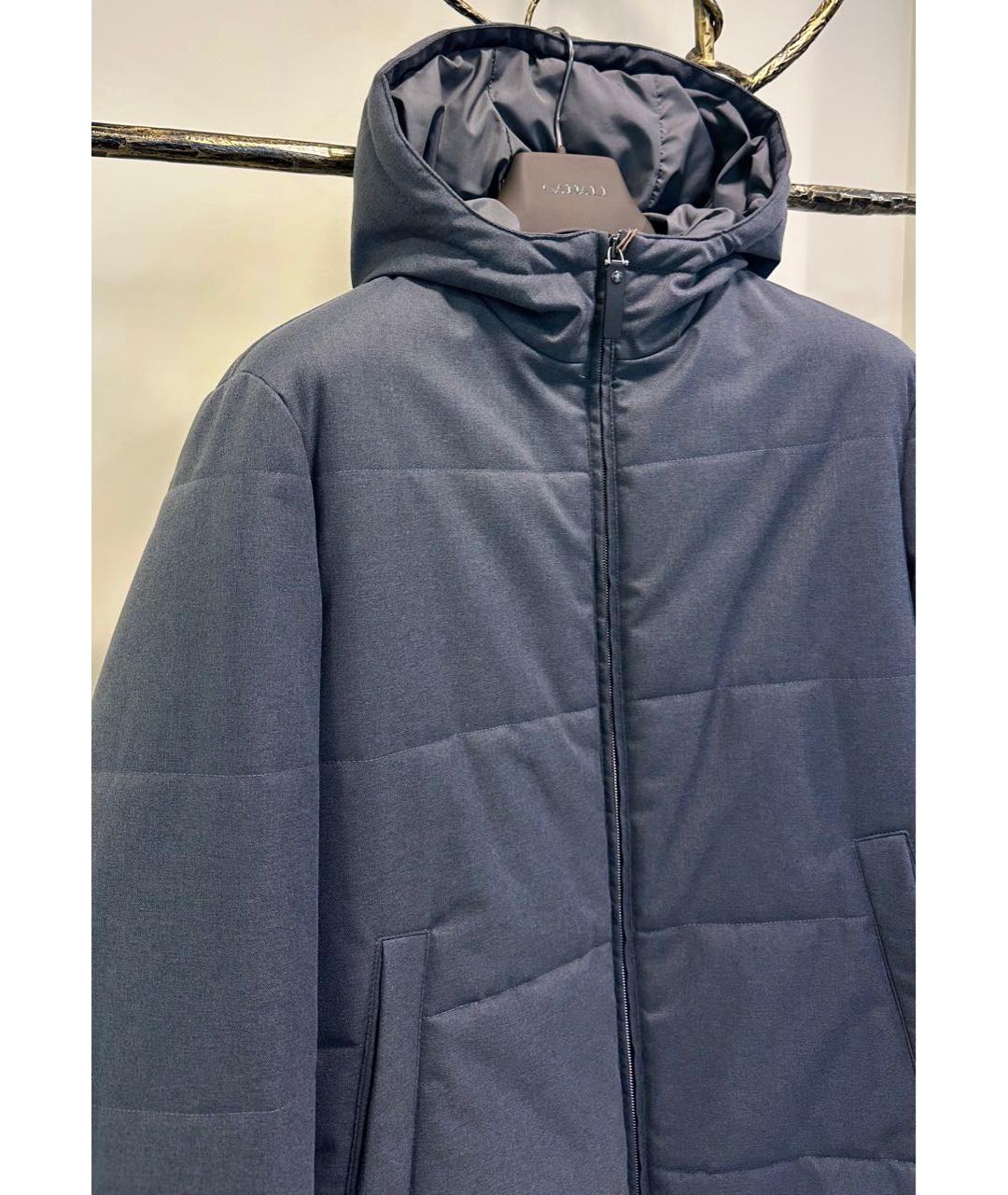 CANALI Антрацитовая полиэстеровая куртка, фото 3