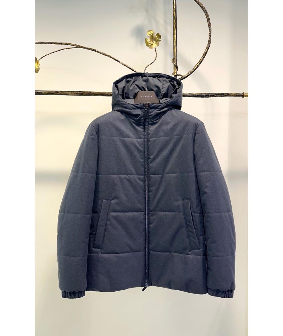 CANALI Антрацитовая полиэстеровая куртка, фото 8