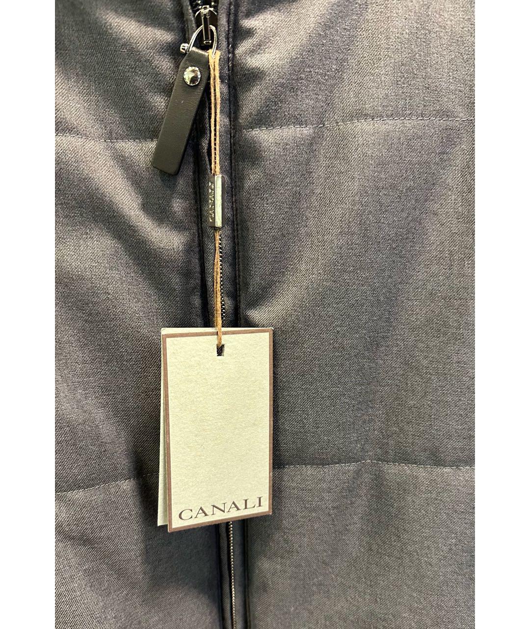 CANALI Антрацитовая полиэстеровая куртка, фото 7