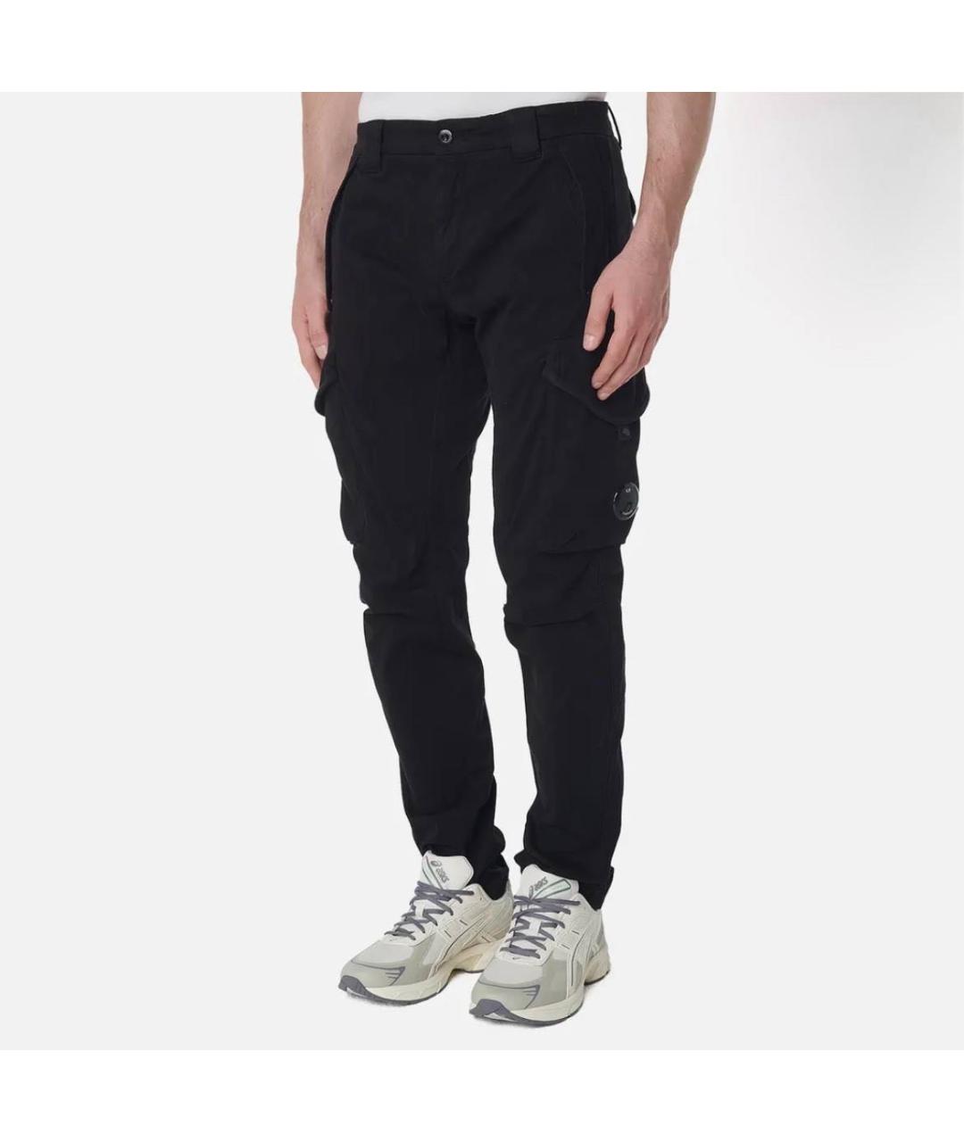 CP COMPANY Черные хлопковые брюки чинос, фото 2