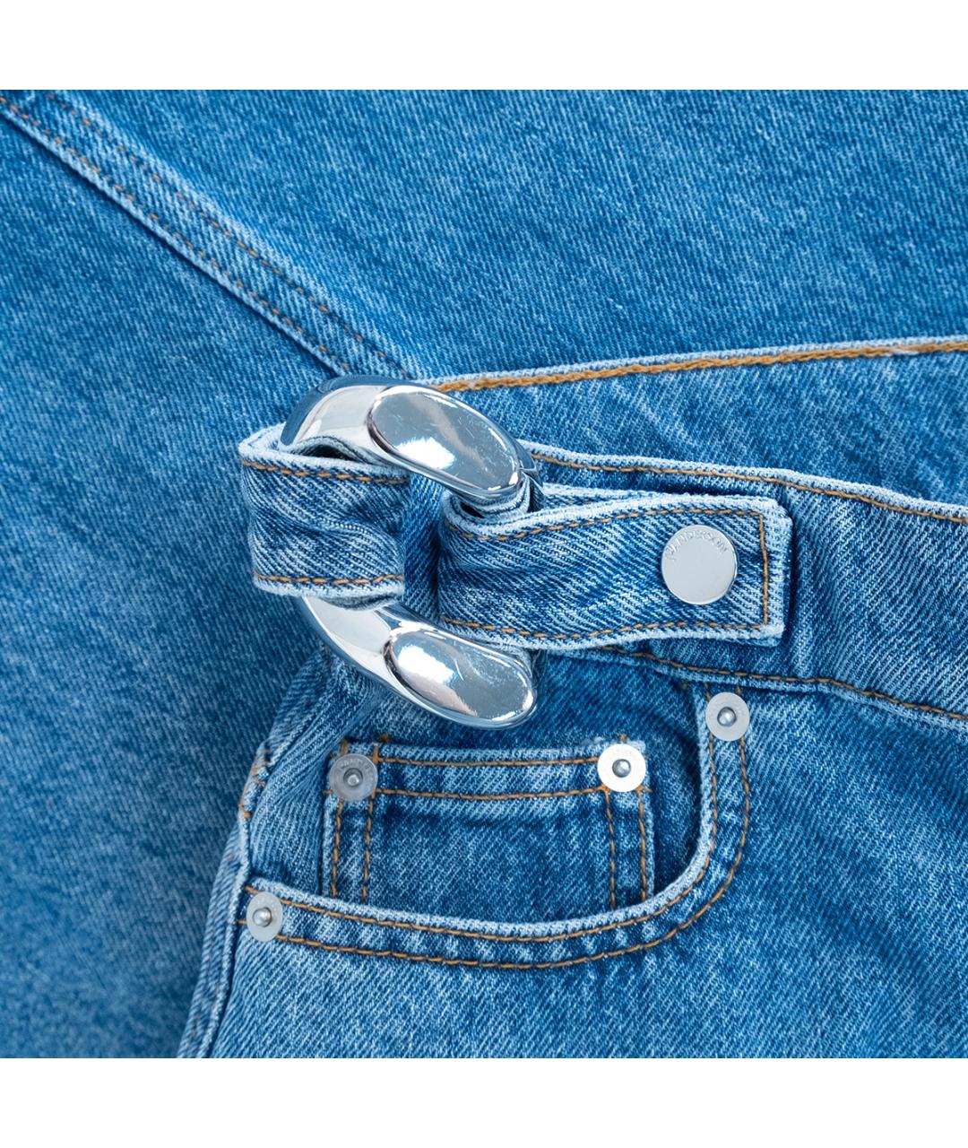 J.W.ANDERSON Синяя деним юбка мини, фото 4