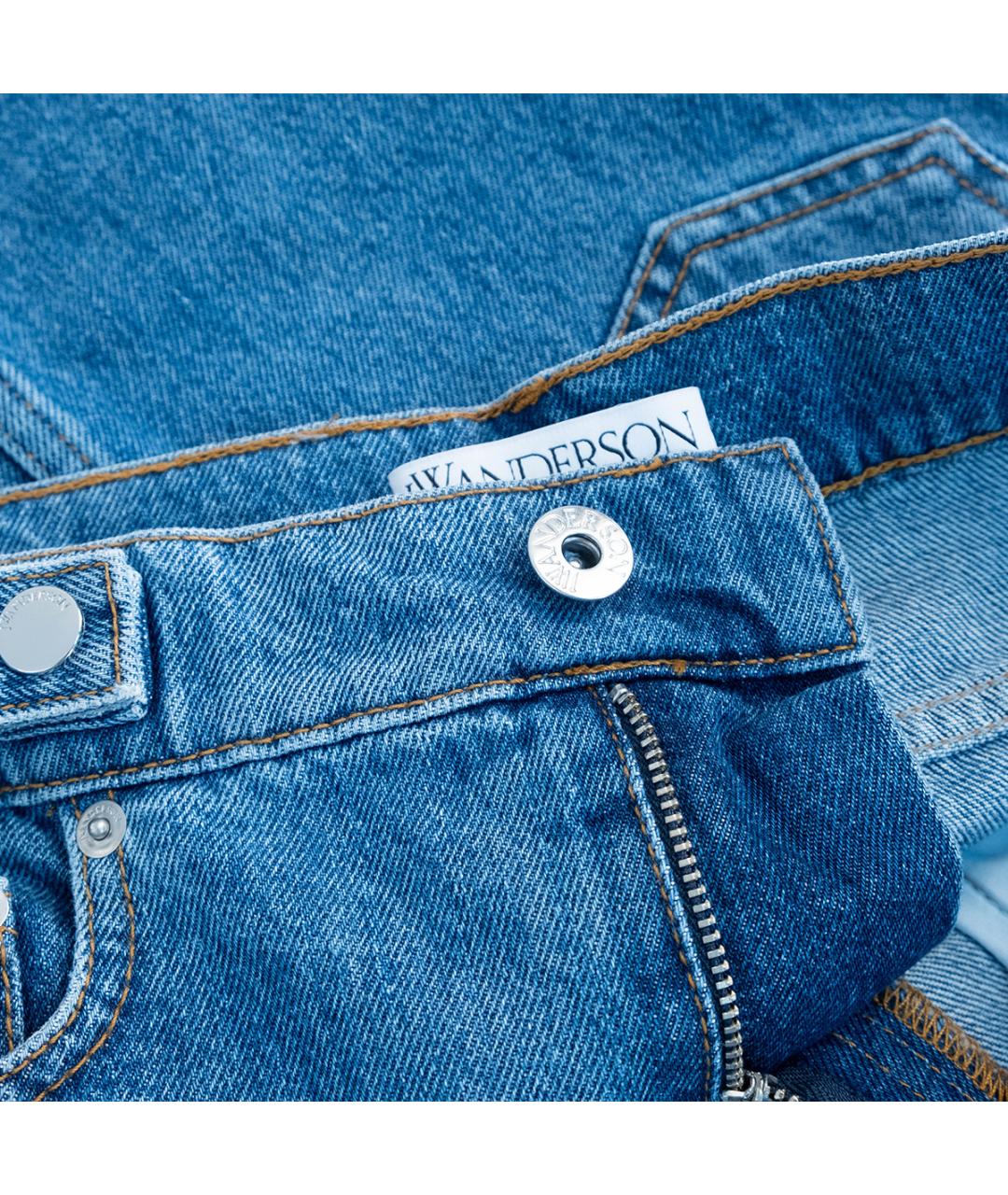 J.W.ANDERSON Синяя деним юбка мини, фото 5
