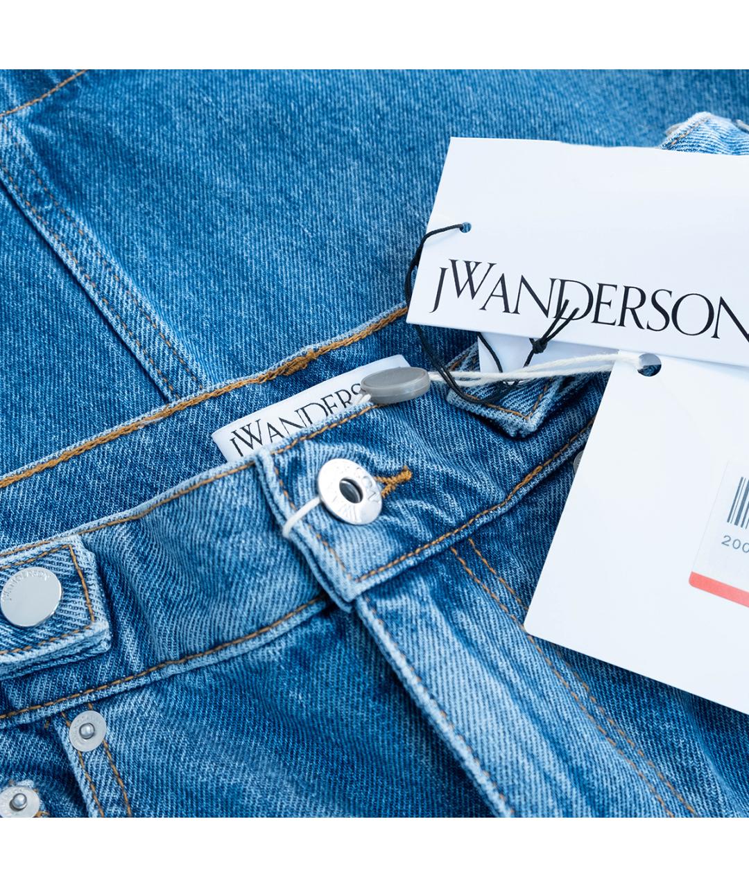 J.W.ANDERSON Синяя деним юбка мини, фото 3