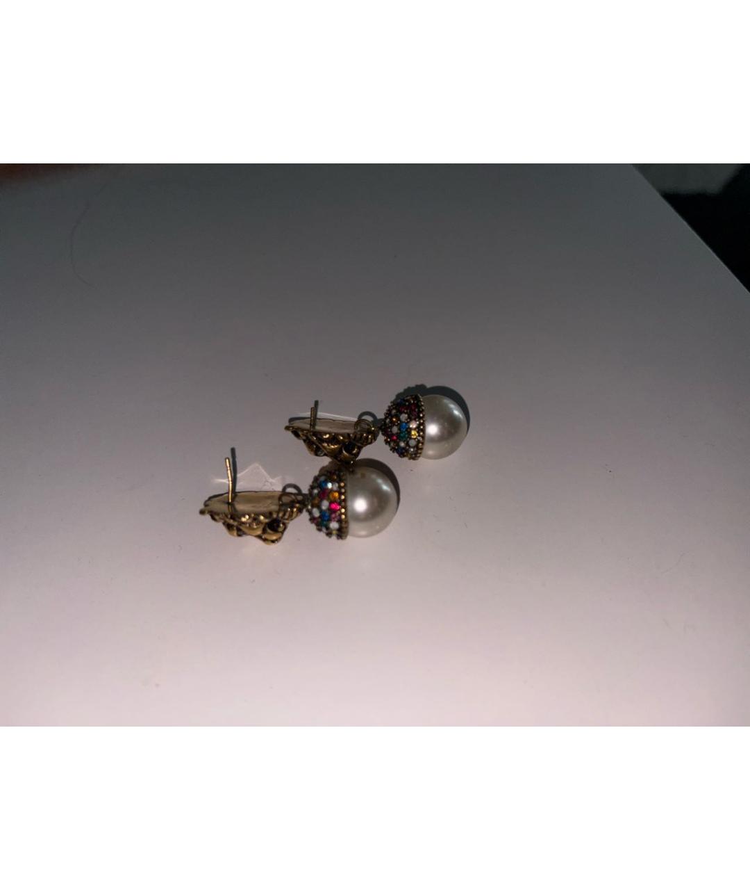 GUCCI Золотые металлические серьги, фото 3