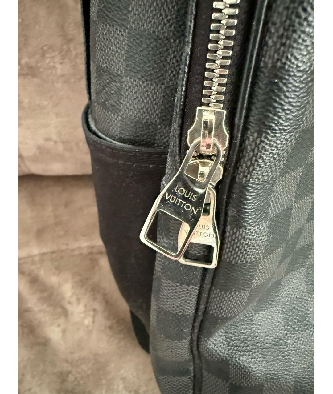 LOUIS VUITTON Серый кожаный рюкзак, фото 2