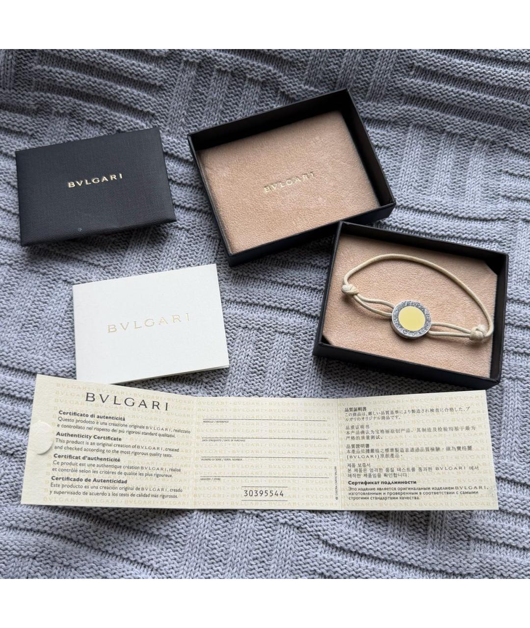 BVLGARI Бежевый серебряный браслет, фото 2