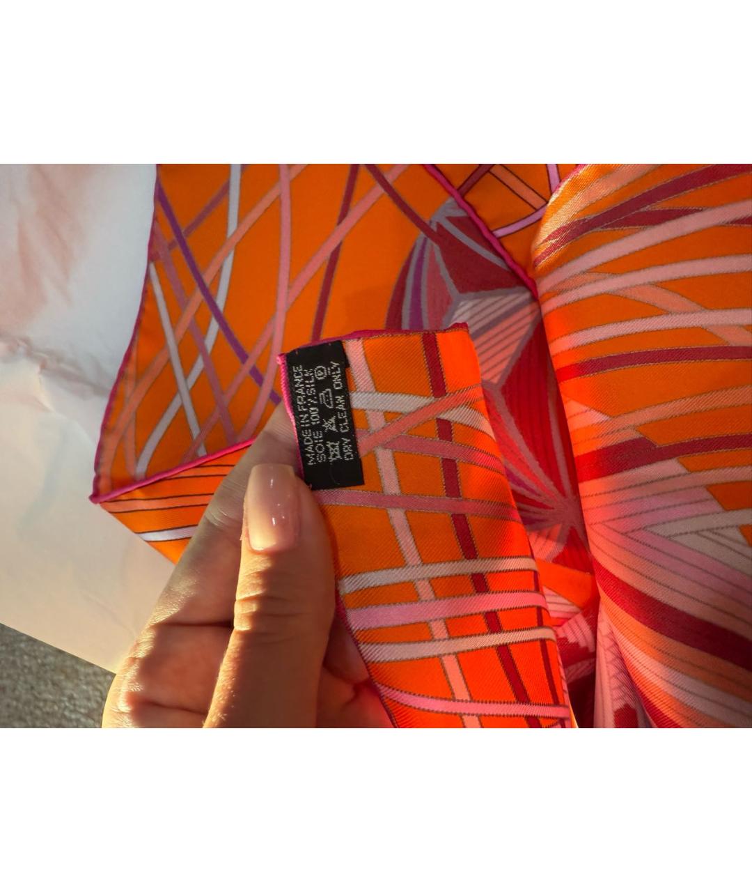 HERMES Мульти шелковый платок, фото 3